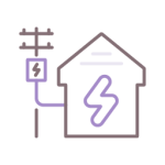90 Electrician Icons - Unexpanded_Electricity Connection to House